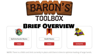 Splinterlands - An Overview of Barons Tool Box