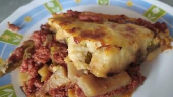 Foodbook #915 Greek traditional mousakas