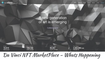 Da Vinci NFT MarketPlace - Whats Happening