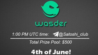 Join the AMA of Satoshi Club x Wasder. Rewards: 500 USDT, June 4th.