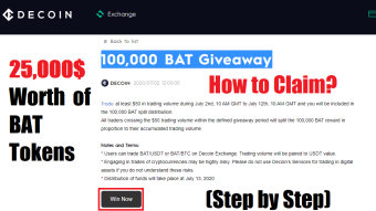 100,000 BAT Giveaway By Decoin - Easy to Participate (Step by Step)