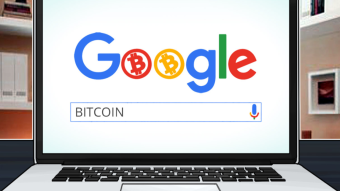 Interest in bitcoins on google is growing, but the price goes down, that's what's happening