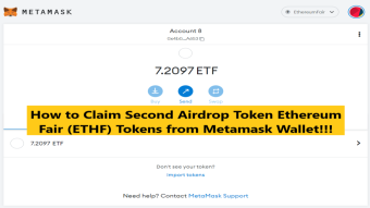 How to Claim Second Airdrop Token Ethereum Fair (ETHF) Tokens from Metamask Wallet