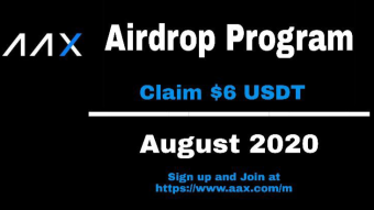 AAX Exchange Powered by LSEG Technology - Welcome Bonus Program up To 6 USD worth of BTC
