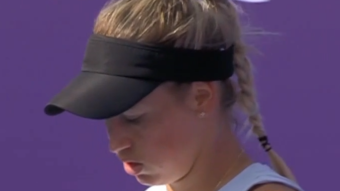 The first round match between Putintseva and Uchijima