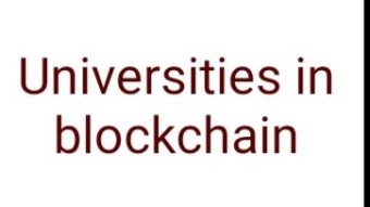 Universities could post lectures from YT on blockchain to generate income