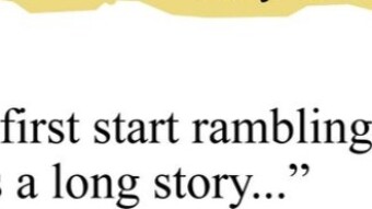 The beginning of the rambling blog