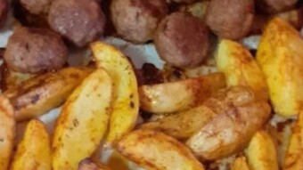 Foodbook #1171 meatballs with potatoes