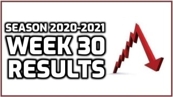 Week 30 Results | 23W-31L-4P | -2.152 Units Loss