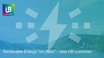 Renewable Energy “on chain”, new workshop and framework customer for Unibright
