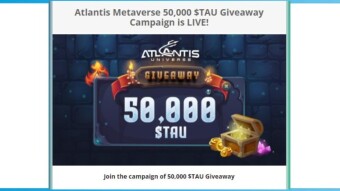 Join the Atlantis Metaverse Giveaway Campaign and get 50,000 $TAU for free!