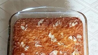 Foodbook #635 Sweet Semolina Cake - Ravani