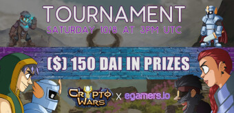 Register Now For The Cryptowars x egamers Tournament With 150$ Prizes in DAI