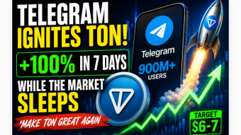 Telegram Just Shocked Crypto: TON Explodes +100% in 7 Days While the Market Sleeps