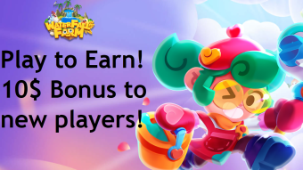 Waterfall Farm game - A play to Earn Game with 10$ welcome bonus for new players, check how to get it! EASY!