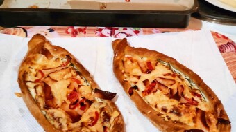 Foodbook #994 homemade pizza boat
