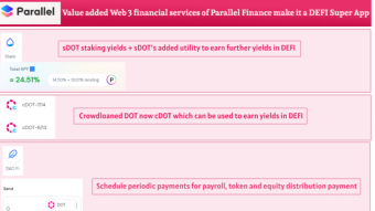 Value added Web 3 financial services of Parallel Finance make it a DEFI Super App