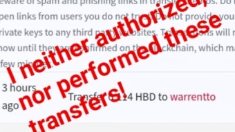 HIVE Account Hacked - Stolen HBD and Hive by @warrentto and @contestbuddy