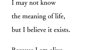 The Meaning of Life