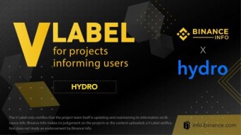 Hydro Gets "V Label" from Binance Info