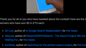 Winning, and more to learn about Etherium