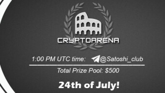 Join the AMA of Satoshi Club x CryptoArena. Rewards: 500 USDT, July 24th.