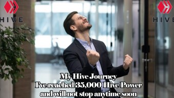 My Hive Journey - I've reached 35,000 Hive Power and will not stop anytime soon