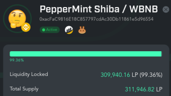 PepperMint Shiba to Renew Liquidity Lock for 12 Months