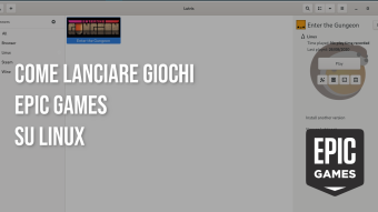 Come lanciare giochi Epic Games su Linux