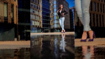 Photo session on a smartphone