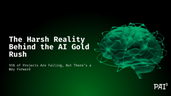 95% of AI Projects Are Failing; Here’s Why PAI3 Might Be the Exception
