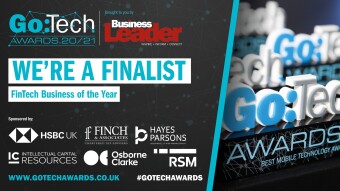 Go:Tech Awards - coinpass nominated as a Fintech Business of the Year Finalist