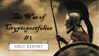 The War of Cryptoportfolios #1 - First report
