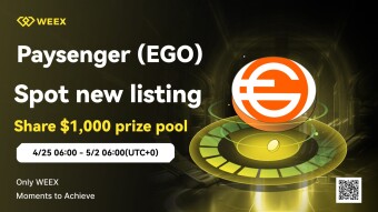 EGO (Paysenger) Listing and Trading Event on WEEX Exchange!