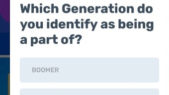 Apparently now you can also identify with a generation that you weren't born in. (+ optional NFT bonus)