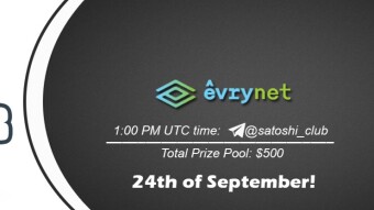 Join the AMA of Satoshi Club x Evrynet. Rewards: 500 USDT, September 24th.