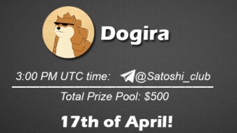 Join the AMA of Satoshi Club x Dogira. Rewards: 500 USDT, April 17th.