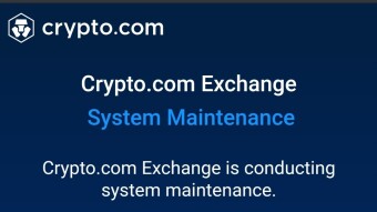 Crypto.com Surprise Temporary 24-48 Server Maintenance!?