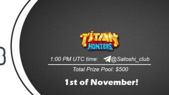 Join the AMA of Satoshi Club x Titan Hunters. Rewards: 500 USDT, November 1st.