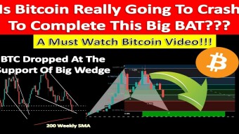 Is Bitcoin Really Going To Crash To Complete This Big BAT??? A Must Watch BTC Video!!!