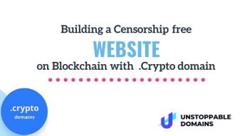 Building a censorship-resistant  website with ipfs and .crypto Blockchain domain