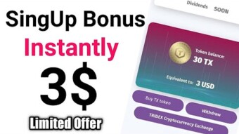 Tridex airdrop – Get 40 TX tokens ($4) and $1 in BTC for free - Airdrex
