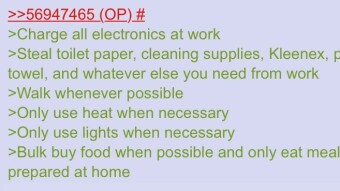 Frugalmaxxing How Do You Reduce Expenses? | 4chan greentext