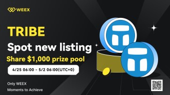 Exciting News: Tribe (TRIBE) Now Available on WEEX Exchange!
