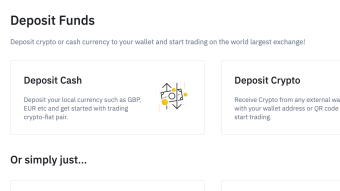 Binance basics: deposit cryptocurrencies