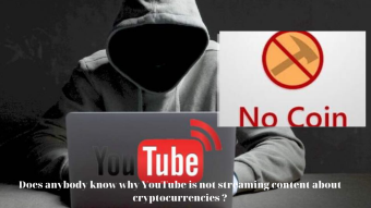 Does anybody know why YouTube is not streaming content about cryptocurrencies ?