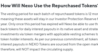 Nexo coin valuation