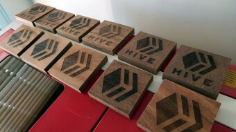 Laser etched Hive logo update - Batch one is almost ready for sale