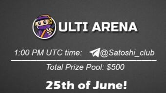 Join the AMA of Satoshi Club x Ultiarena. Rewards: 500 USDT, June 25th.