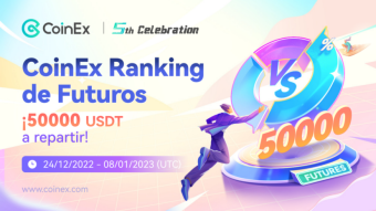 Ranking de trading de futuros de CoinEx: Únete a la celebración del quinto aniversario de CoinEx y comparte el pool de premios de 50.000 USDT